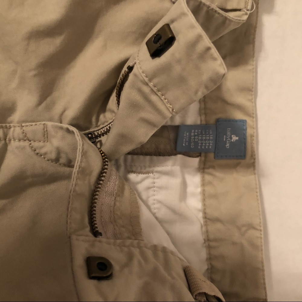 Baby gap matching outfit purple button up & khakis - Picture 5 of 8